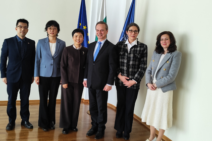 Deputy Minister of Foreign Affairs Radi Naydenov Receives the Ambassador Extraordinary and Plenipotentiary of the People’s Republic of China to Bulgaria